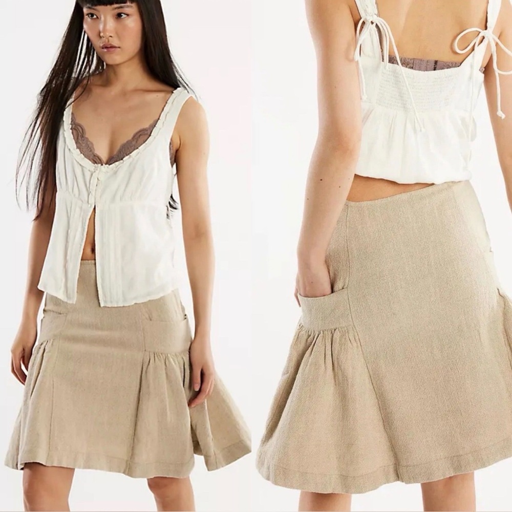 Free People Stansbury Midi Skirt Size 10